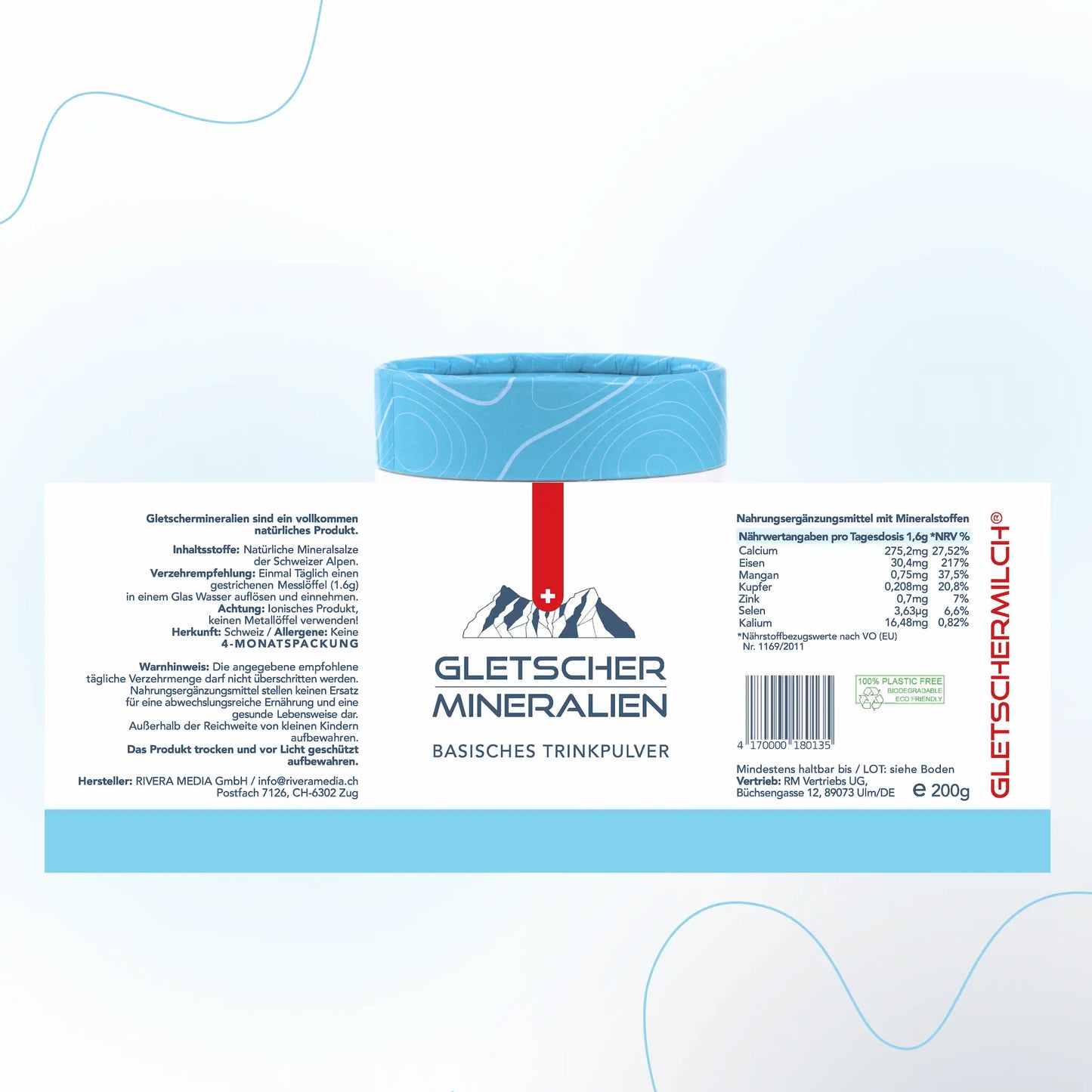 Gletschermineralien Vorratspackung